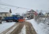 Prima zăpadă a scos pe străzi echipele de intervenții