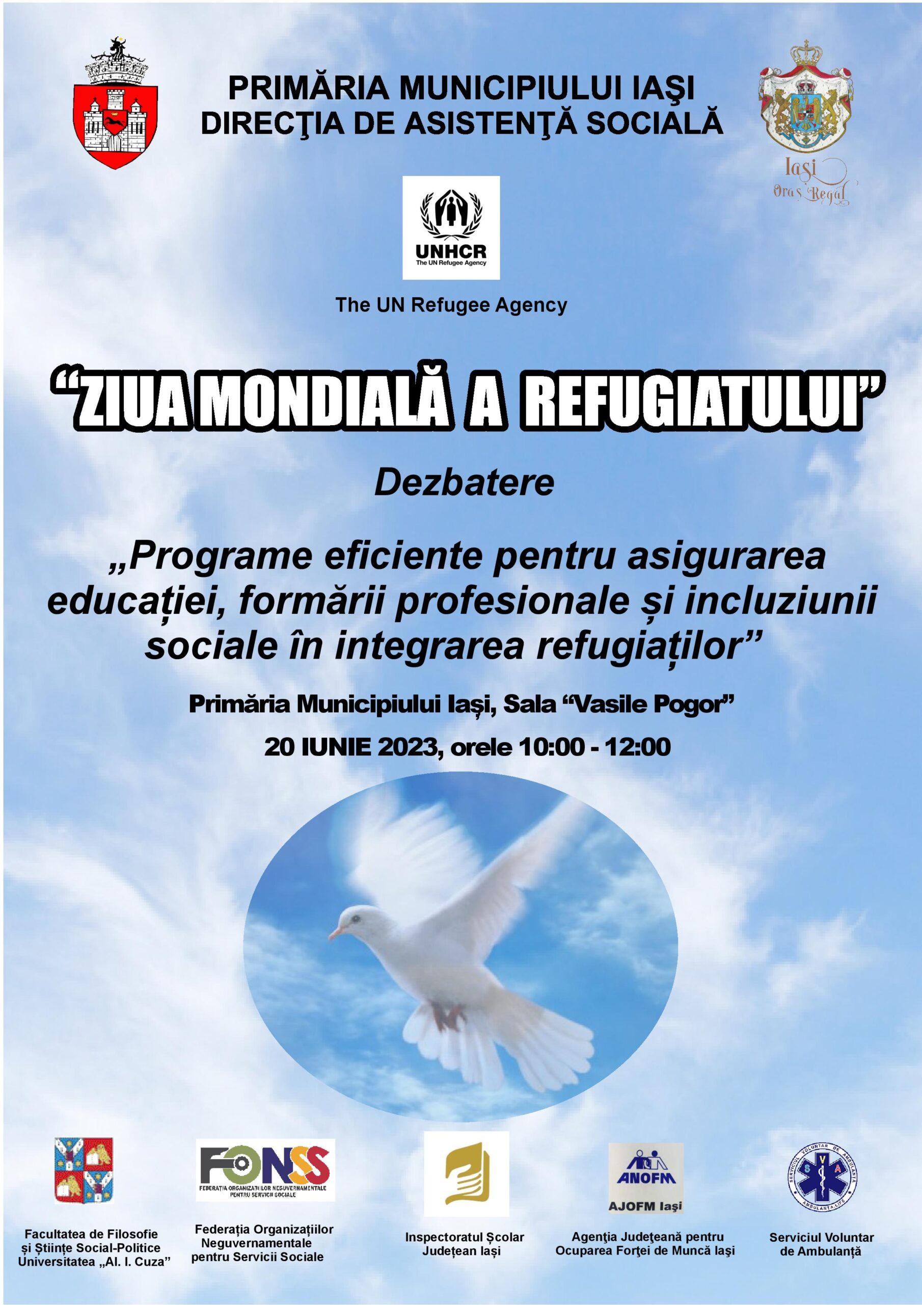 Afis Ziua Mondiala a Refugiatului 2023