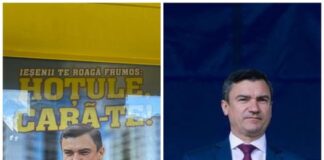 Reacţia primarului Mihai Chirica faţă de afişele postate la sediul AUR din Iaşi