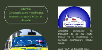 Programul mijloacelor de transport pe perioada Raliului Iașului