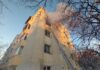 Incendiu în zona Decebal. O femeie s-a aruncat cu bebelușul pe geam de la etajul III