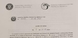 Agenția pentru Protecția Mediului Iași a emis astăzi Acordul de mediu pentru proiectul „Autostrada Tg. Neamț – Iași – Ungheni” de pe teritoriul județului Iași