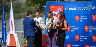 Festivitate specială organizată de Consiliul Județean pentru trei canotoare de excepție ale Iașului