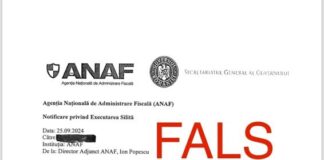 Atenție, nu răspundeți! Email-uri false trimise de pe adresa valorificare@anaf.pro