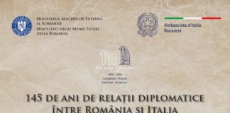 Expoziția „145 de ani de relații diplomatice între România și Italia”