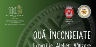 „Ouă încondeiate” pe Esplanada Palatului Culturii din Iași
