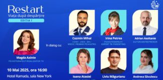 „Restart: Viața după despărțire”– prima conferință din România dedicată celor care au trecut printr-o despărțire, divorț sau pierderea unui partener de viață