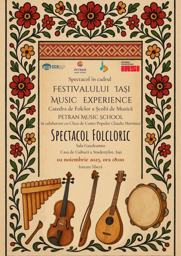 Afiș Spectacol Folclor Iași