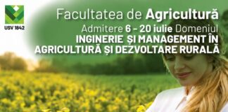 Admitere 2026 – Învățământ la Distanță (ID): Facultatea de Agricultură – USV Iași